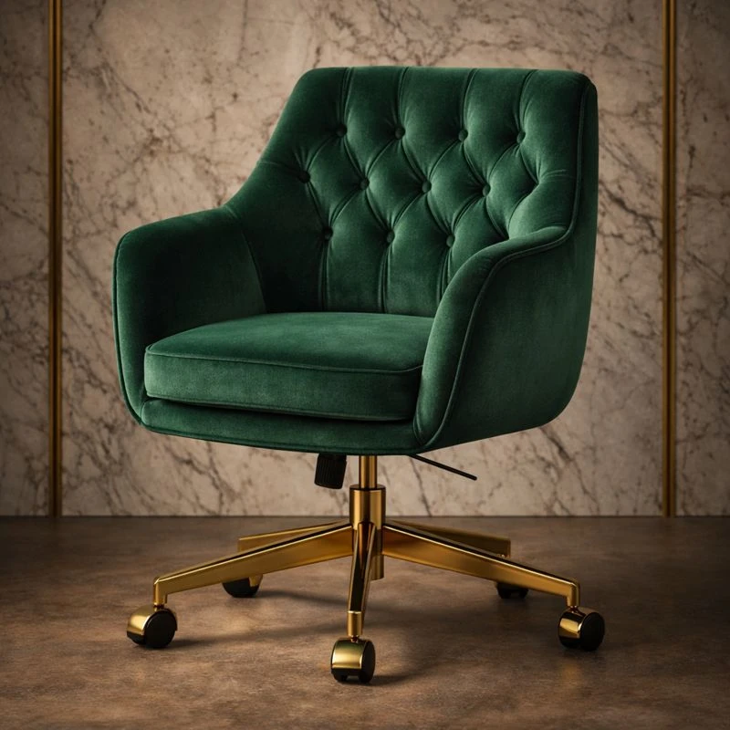 Velvet Office Chair